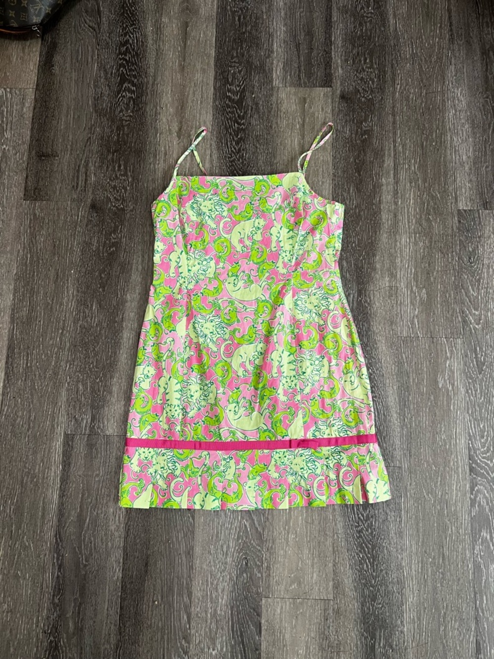 Vintage RARE Lilly Pulitzer Fried Catfish Midi Dress Women's Size 14 A-Line - Picture 4 of 11
